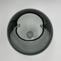 Vaso decorativo Crisalide in vetro di Murano grigio