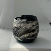 Vaso Decorativo Cut Piccolo Naked Scuro in Ceramica