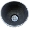 Vaso decorativo della serie Onda in finitura Onice Cenere Opaca