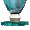 Vaso Decorativo Egeria Grande in Cristallo Ottanio e Grigio Linea Roma