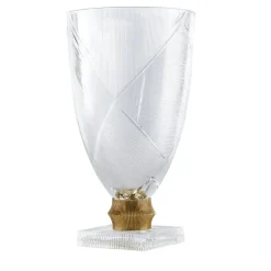 Vaso Decorativo Egeria Grande in Cristallo Trasparente Linea Roma
