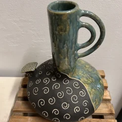 Vaso Decorativo Eko Abitato Graffito in ceramica