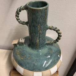 Vaso Decorativo Eko Abitato Intrecciato in ceramica