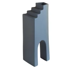 Vaso decorativo Elisia Stair in porcellana blu