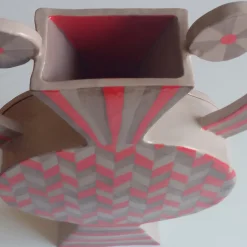 Vaso Decorativo Geometrico Etrusco Terra Rossa #2
