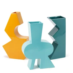 Vaso decorativo in ceramica verde Tribal B