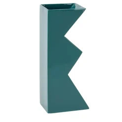 Vaso decorativo in ceramica verde Tribal B