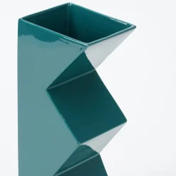 Vaso decorativo in ceramica verde Tribal B