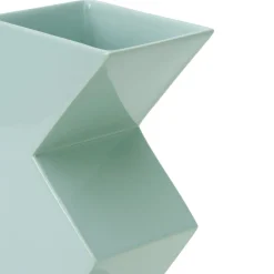 Vaso decorativo in ceramica verde chiaro Tribal B