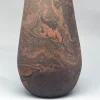 Vaso decorativo in gres nero e rosso N.74
