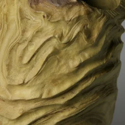 Vaso Decorativo in Legno Tornito a Forma di Goccia