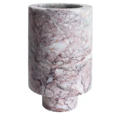 Vaso Decorativo in Marmo Fior di Pesco Carnico
