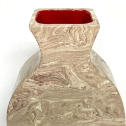 Vaso decorativo in terracotta beige N.98