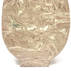 Vaso decorativo in terracotta beige N.98