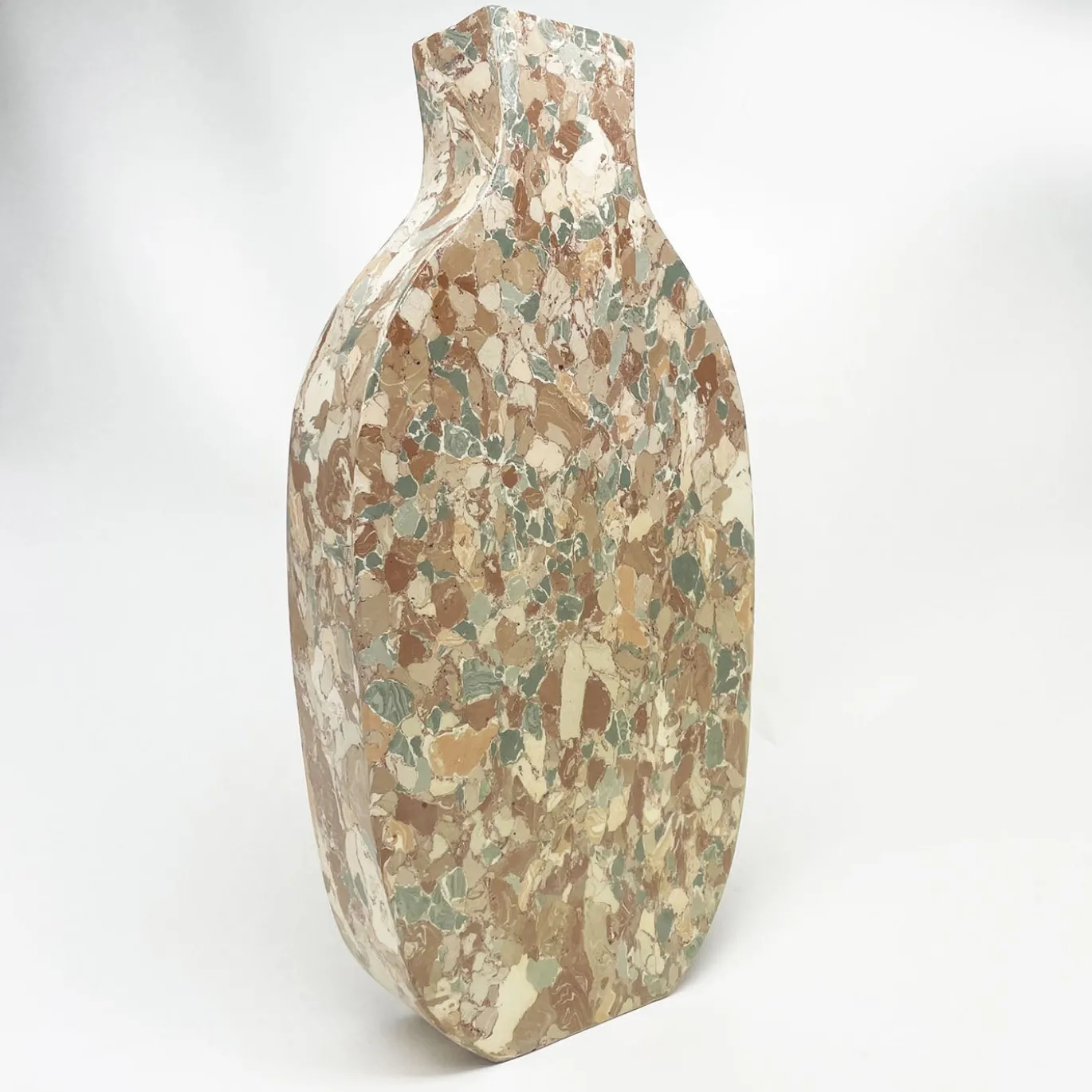 Vaso decorativo in terracotta multicolore N.91