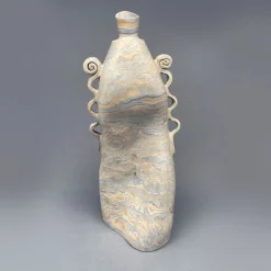 Vaso decorativo in terracotta bianca N.50