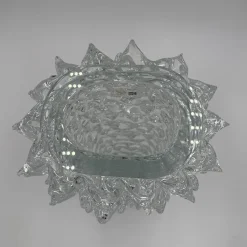 Vaso decorativo in vetro di Murano trasparente Rostri