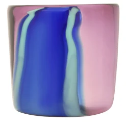 Vaso decorativo in vetro di Murano Nel Viola e Blu