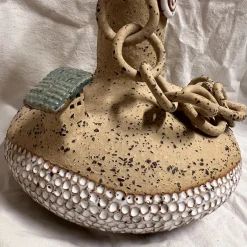Vaso decorativo Kore Essenziale Legata in ceramica beige