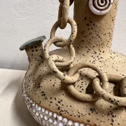 Vaso decorativo Kore Essenziale Legata in ceramica beige