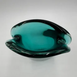 Vaso decorativo Napoleone Sommerso in vetro di Murano verde