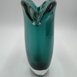 Vaso decorativo Napoleone Sommerso in vetro di Murano verde