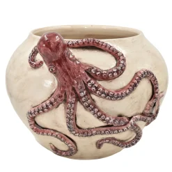 Vaso decorativo Octopus Ball in maiolica siciliana
