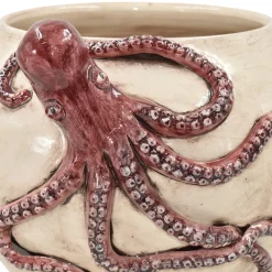 Vaso decorativo Octopus Ball in maiolica siciliana