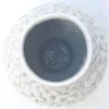 Vaso decorativo Olive della serie Onda in ceramica avorio lucida