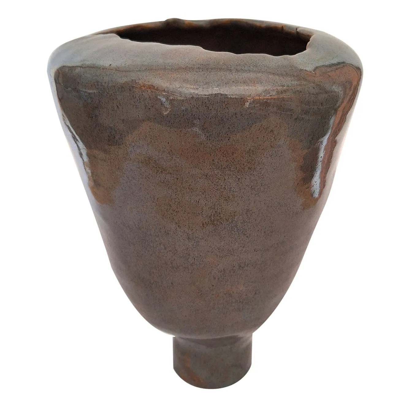 Vaso Decorativo Opale in Ceramica Grigio
