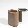 Vaso Decorativo Ovale in Acciaio Corten di Robert Evans