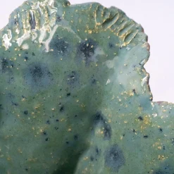 Vaso Decorativo Petalo Verde in Ceramica