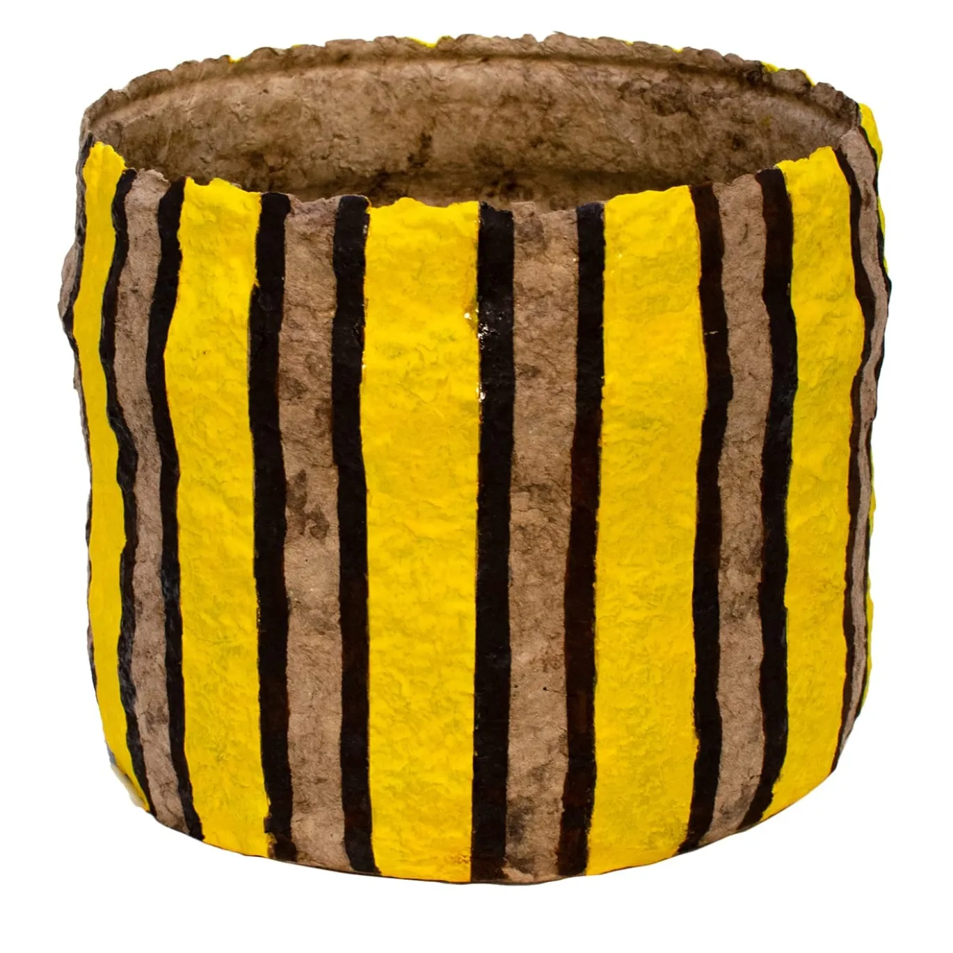 Vaso Decorativo Project Material Giallo e Nero #2