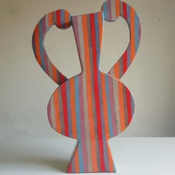 Vaso Decorativo Rompete Le Righe in Terracotta