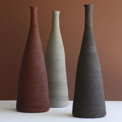 Vaso decorativo rosso affusolato