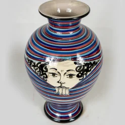 Vaso decorativo Rosso e Blu della Serie Curiosi