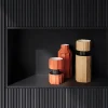 Vaso Decorativo SAFA ETERO Corteccia Rosso e Nero