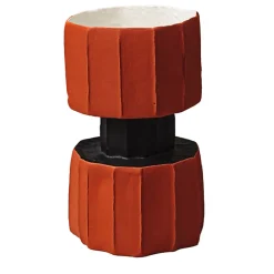 Vaso Decorativo SAFA ETERO Corteccia Rosso e Nero