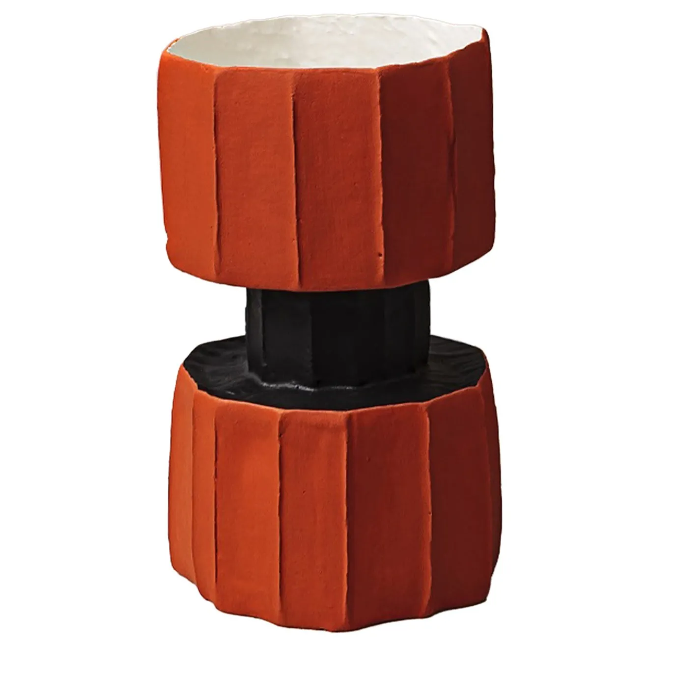 Vaso Decorativo SAFA ETERO Corteccia Rosso e Nero