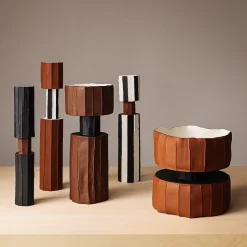 Vaso Decorativo Safa Mono Corteccia Bicolore #2