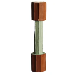 Vaso Decorativo Safa Mono Corteccia Verde e Marrone