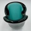 Vaso decorativo Sommerso in vetro di Murano verde