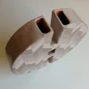 Vaso Decorativo Space in Terracotta Circolare Doppio