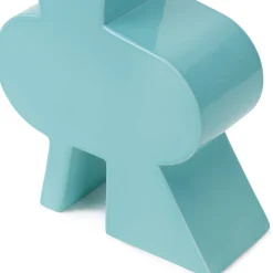 Vaso decorativo Tribal C in ceramica azzurra