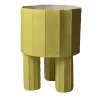 Vaso Decorativo Tripode Cartoccio D11/Giallo Cedro