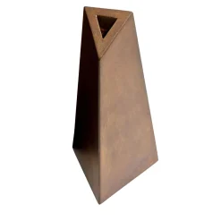 Vaso Decorativo Trittico #2 in Acciaio Corten di Robert Evans