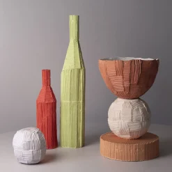 Vaso Decorativo Trofeo Cartoccio C16/Corallo E8/Salmone B16/Papaya