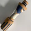 Vaso Decorativo U4 con Motivo Astratto in Terracotta