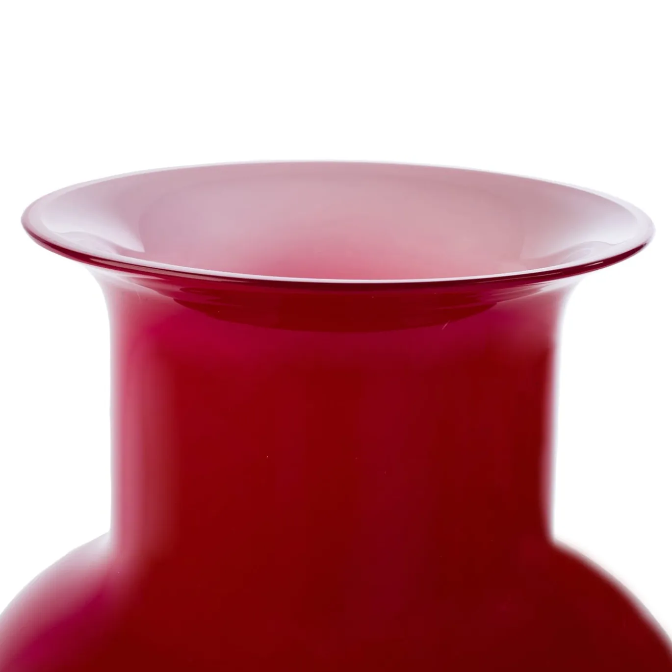 Vaso Demajo Incamiciato Rosso e Bianco