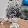 Vaso di cristallo nero Graffiante